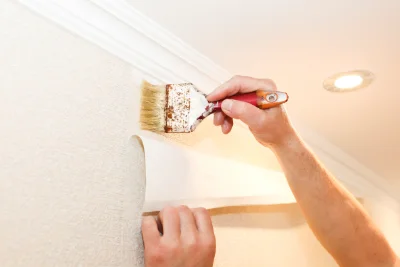Pose de papier peint à Potangis — revêtements muraux et toiles de verre